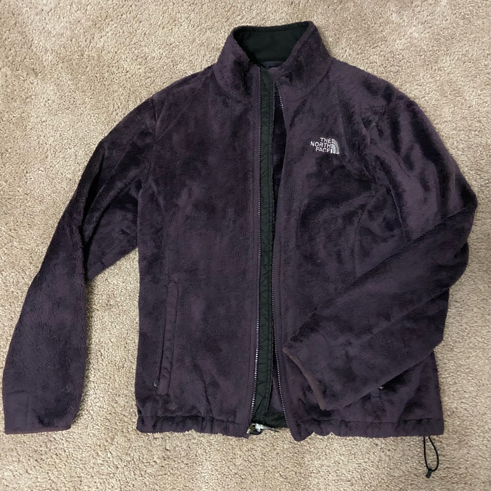 Purple The North Face Zip Up Jacket